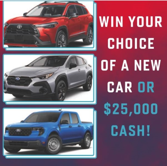 2026 Ford, Toyota, Subaru any raffle